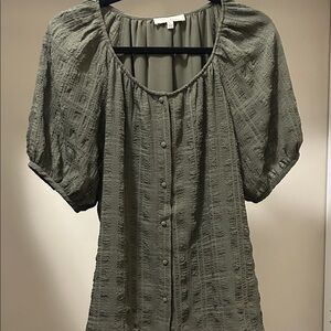 Elegant Olive Green Women's Top